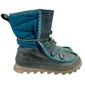 The North Face Sisque Heatseeker Blue Suede Boots Women's‎ Size 8